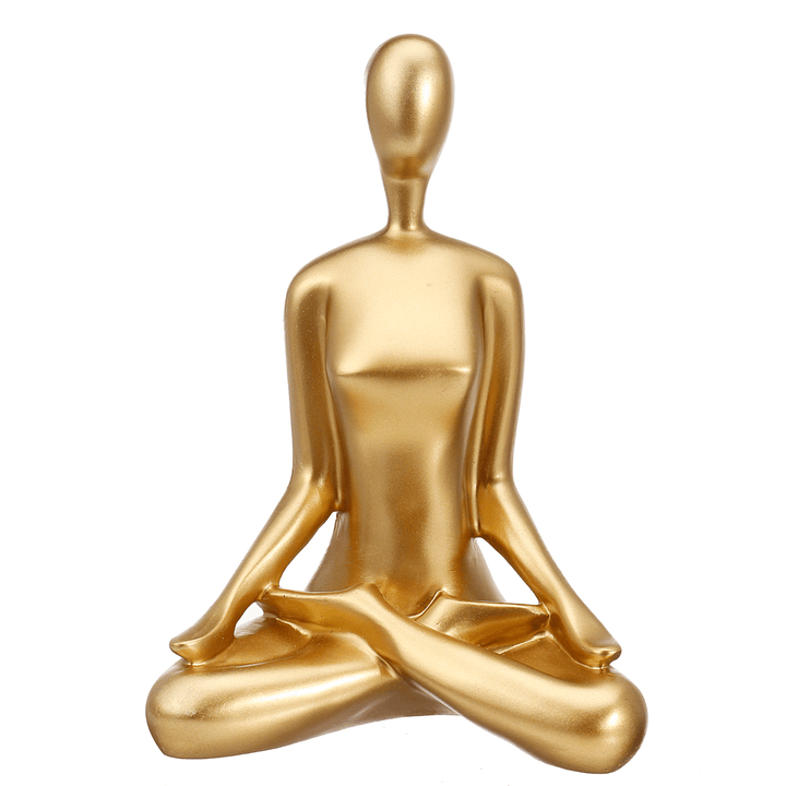 Resin Yoga Ornament Nordic Style Yoga Dancing Figure Decoration for Yoga Studios Health Halls - MRSLM