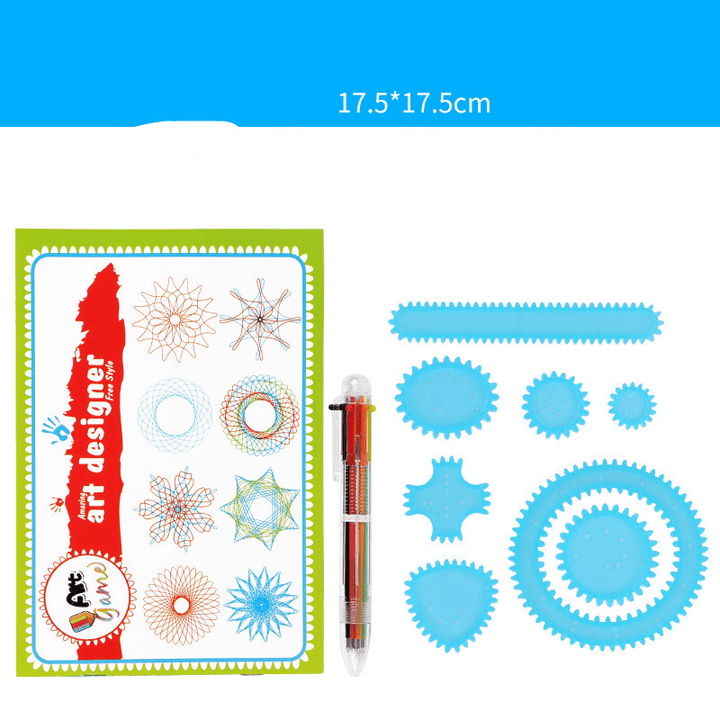 Children'S Art Painting Template Ruler Wanhua Ruler Teaching Stationery Drawing Floor Large Graffiti Set - MRSLM