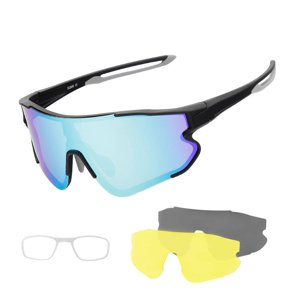 New Outdoor Cycling Glasses Interchangeable Lens Set UV Protection - MRSLM