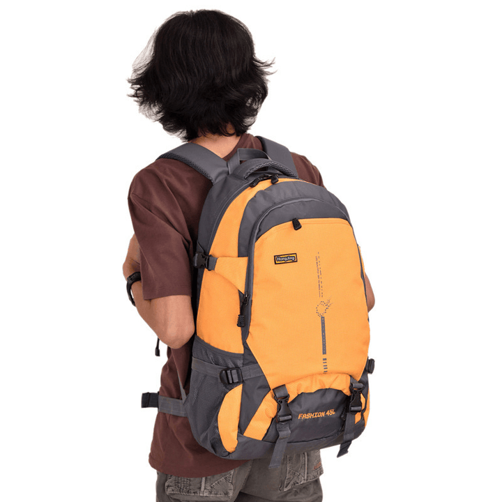 45L Backpack Waterproof Nylon Shoulder Bag Leisure Camping Travel Climbing Bag - MRSLM