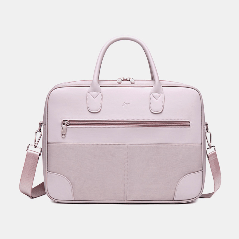 Women Multi-Compartment Waterproof Crossbody Bag Lightweight Breathable 13.3/14/15.6 Inch Laptop Shoulder Bag Handbag - MRSLM