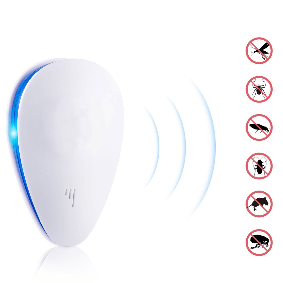 BR-04 2018 Enhanced Ultrasonic Plug-In LED anti Mosquito Pest Insect Killer Repeller - MRSLM