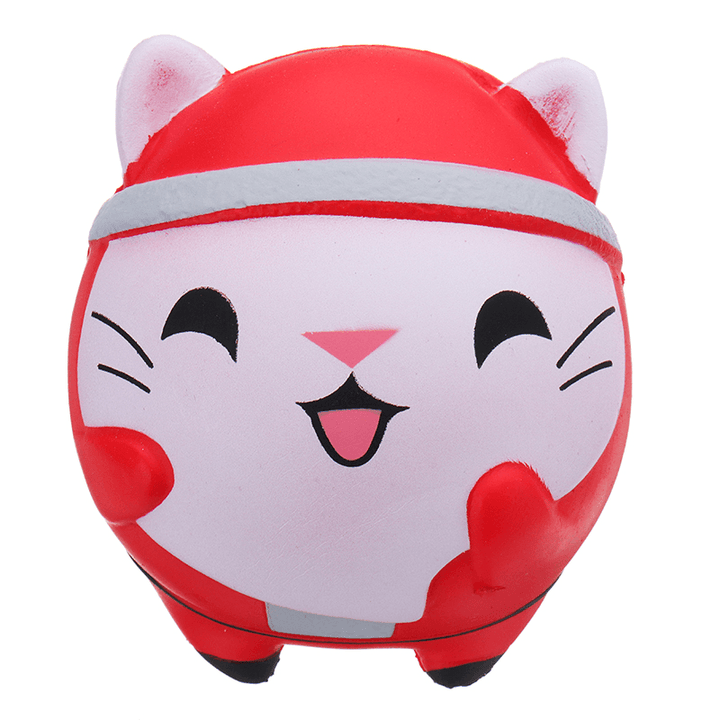 Chameleon Christmas Cat Doll Squishy 12X10X10Cm Slow Rising with Packaging Collection Gift Soft Toy - MRSLM