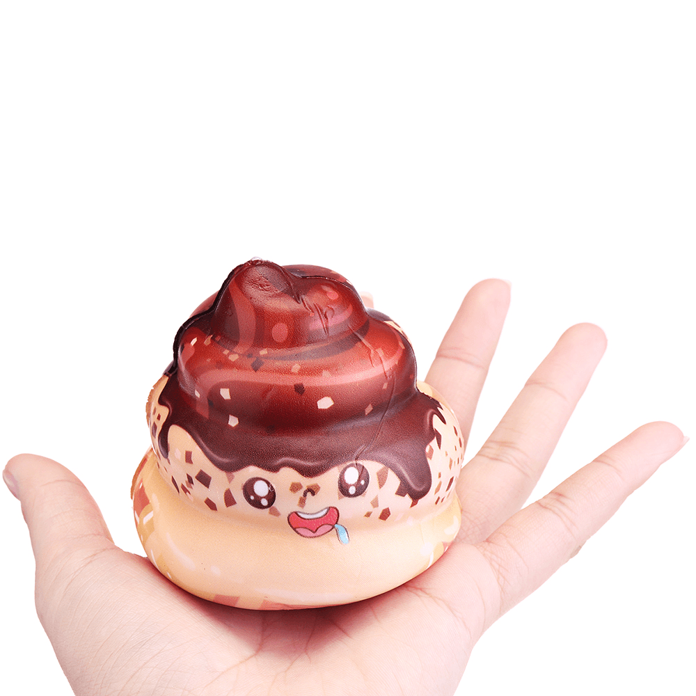 Chocolate Poo Squishy 8CM Yummy Expression Kawaii Jumbo Gift Collection with Packaging - MRSLM