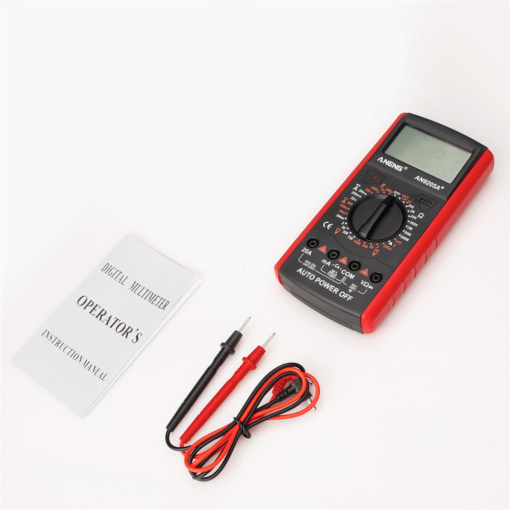 ANENG AN9205A+ Digital Multimeter Resistance Diode Continuity Tester AC/DC Voltage Current Meter - MRSLM