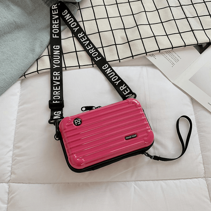 PVC Crossbody Bag Mini Makeup Bag Travel Shoulder Bag Storage Bag Handbag - MRSLM