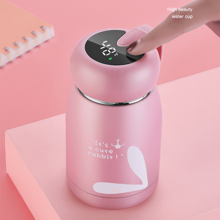 320Ml Thermos Water Bottle Temperature Display Thermo Cup 304 Stainless Steel Smart Display Temperature Vacuum Flasks Mug Bottles 320Ml - MRSLM