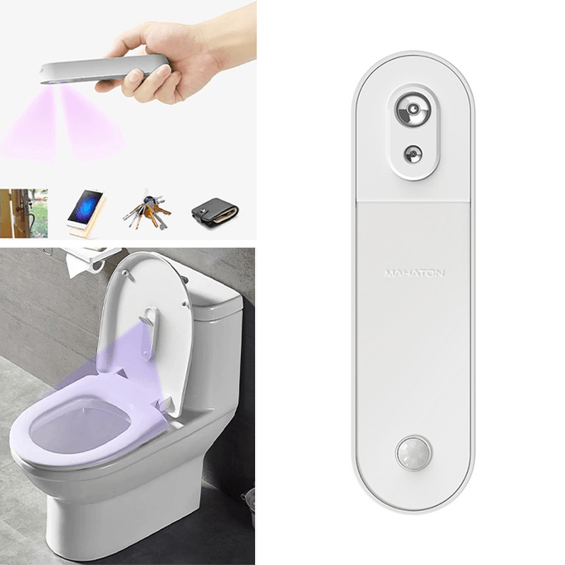 MAHATON Smart UV-C LED Toilet Sterilization 3 Modes Automatic Sterilization Aromatherapy Deodorization Multifunction UV Lamp - MRSLM