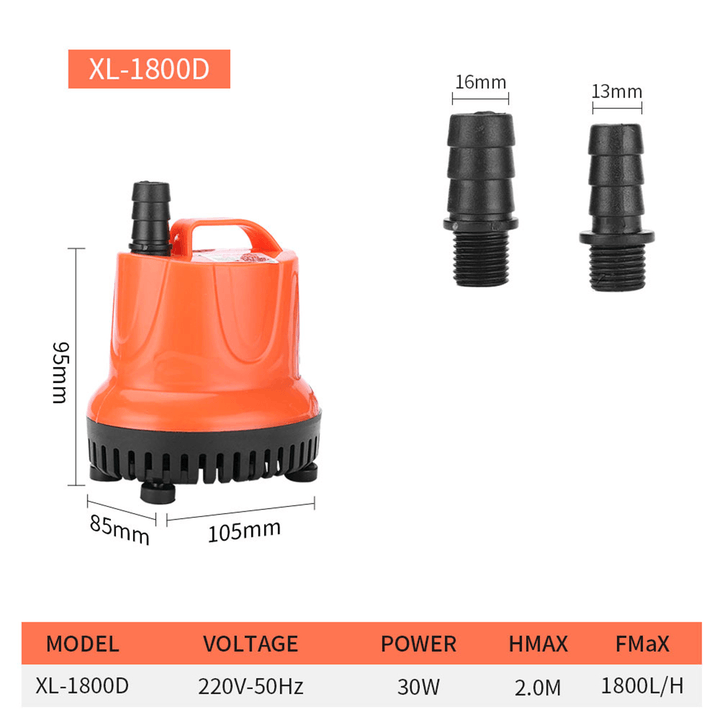 Mini Brushless Water Pump Ultra-Quiet Submersible Water Fountain Pump Filter Waterproof Submersible Fountain Aquarium Tank Fountain - MRSLM