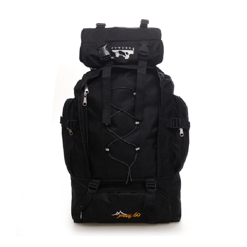 60L Nylon Backpack Waterproof Sports Travel Hiking Climbing Shoulder Bag Unisex Rucksack - MRSLM