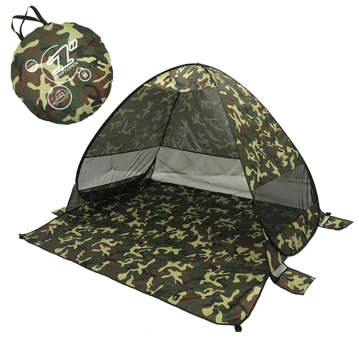 Fully Automatic P0P-UP Tent 2 Second Quick Open Beach Tent with Storage Bag Portable UV Protection Sunshade - MRSLM