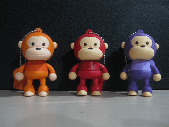 4GB Lovely Monkey USB 2.0 Flash Memory Stick Pen Drive - MRSLM