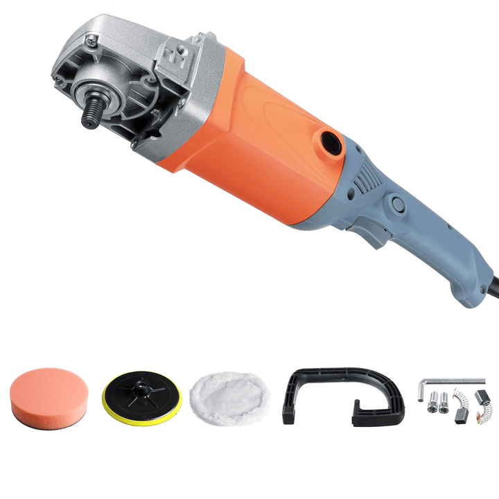 180Mm Car Polisher 6 Speeds 3000RPM Electric Rotary Buffer Sander Polisher Tool - MRSLM