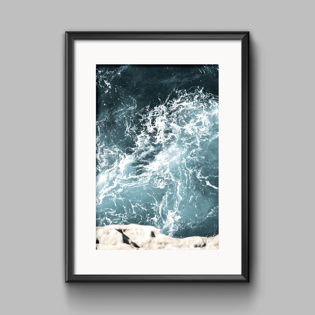 Ocean Sea Waves Nordic Poster Wall Art Canvas Paintings Seascape Picture Decor US - MRSLM