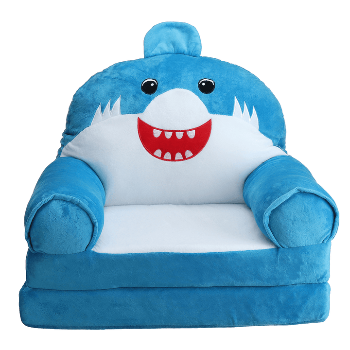 2 in 1 Flip Open Couch Seat Cartoon Foldable Kid Sofa for Infant Toddler - MRSLM