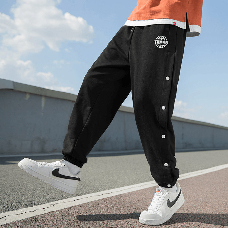 Newport Style Men'S Autumn and Winter Breasted Drape Casual Men'S Loose Sports Trousers - MRSLM