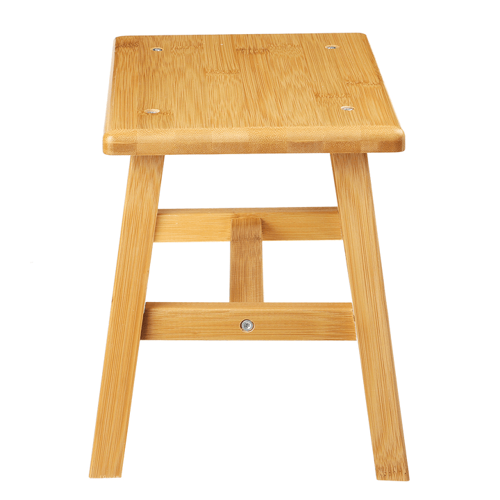 Wooden Square Stool Small Simple Children Chair Bamboo Dining Table Stool Household Bench for Home Living Room Bedroom - MRSLM