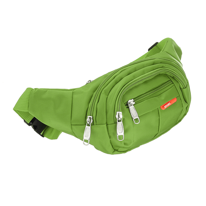 400D Polyester Waist Bag Waterproof Crossbody Bag Camping Travle Sport Cycling Casual Zip Phone Pouch - MRSLM