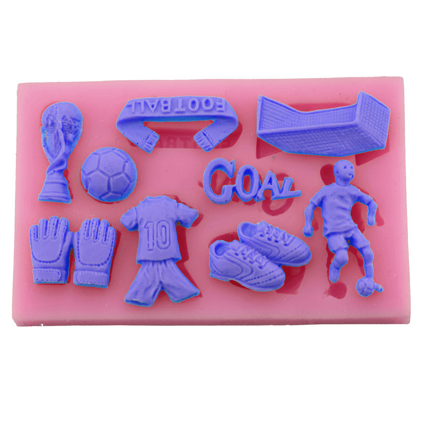 European Cup Football Silicone Fondant Soap 3D Cake Mold Cupcake Jelly Candy Chocolate Decoration Baking Tool Baking Mold - MRSLM