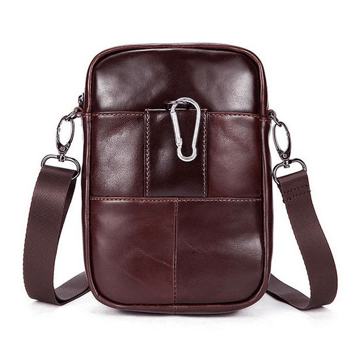 Women Genuine Leather Casual Business Vintage Crossbody Bag - MRSLM