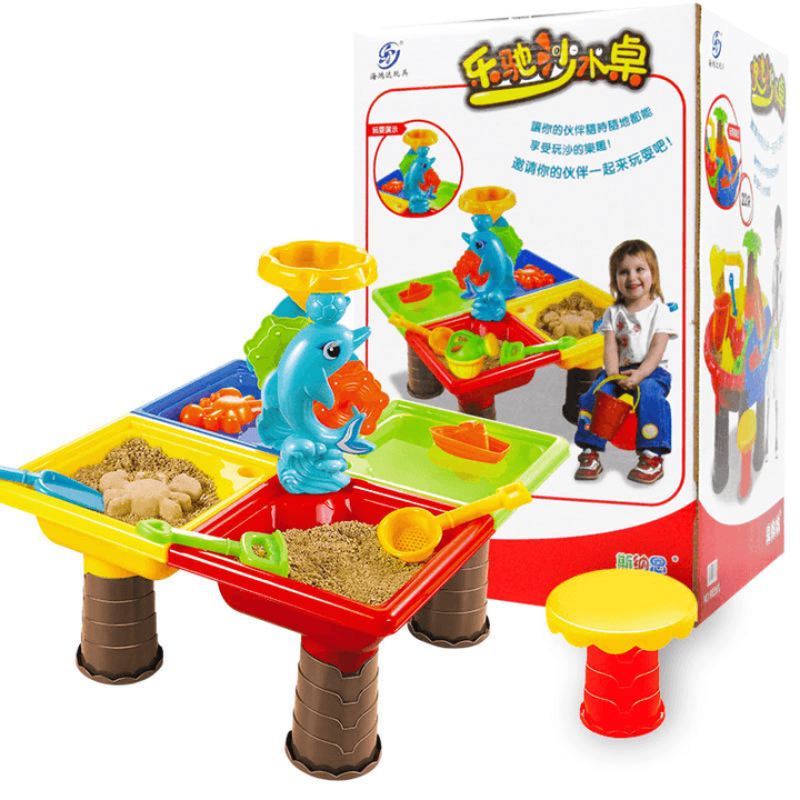 Children'S Boys Outdoor Large Beach Play Sand Table Set Girls Indoor Digging Sand and Water Toys and Equipment - MRSLM