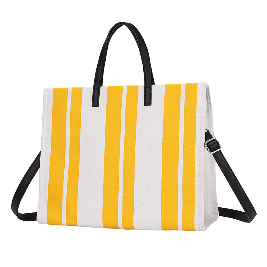 Women Canvas Leisure Tote Bag Handbag Crossbody Bag - MRSLM