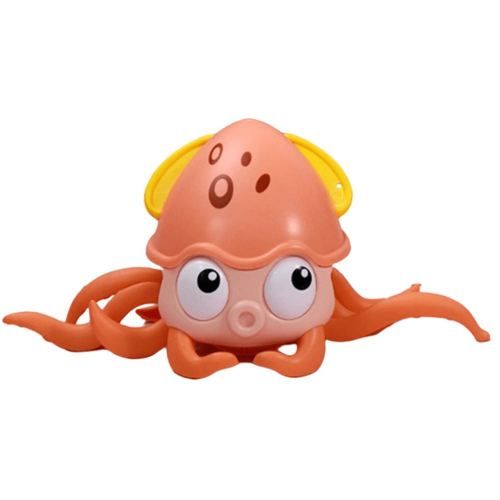 Amphibious Drag and Playing Octopus on the Chain Bathroom Water Toys Matchmaking Baby Crabs Clockwork Bath Toys Walking Octopus - MRSLM