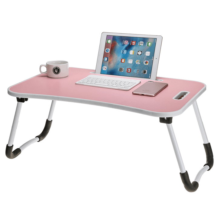 Foldable Laptop Lap Tray Folding Desk Computer Table Sofa Notebook Breakfast Bed - MRSLM