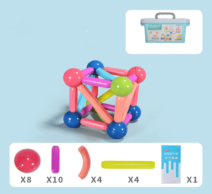 Children'S Educational Toys New 3D Ever-Changing Magnetic Rod - MRSLM