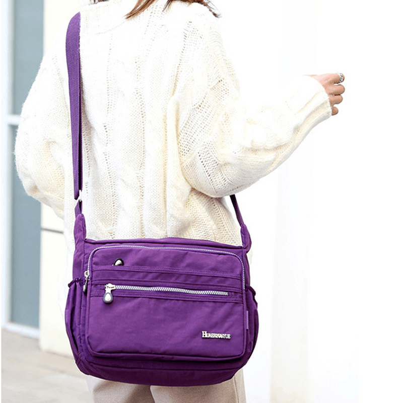 Nylon Waterproof Light Weight Crossbody Bag Shoulder Bag - MRSLM