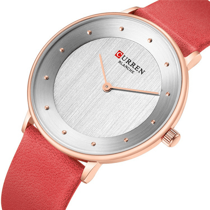 CURREN 9033 Fashion Casual Time Display PU Leather Strap Women Quartz Watch - MRSLM