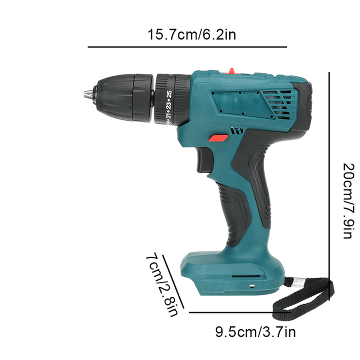 520N.M. Brushless Cordless 3/8'' Impact Drill Driver 25+3 Levels for Makita 18-21V Battery - MRSLM