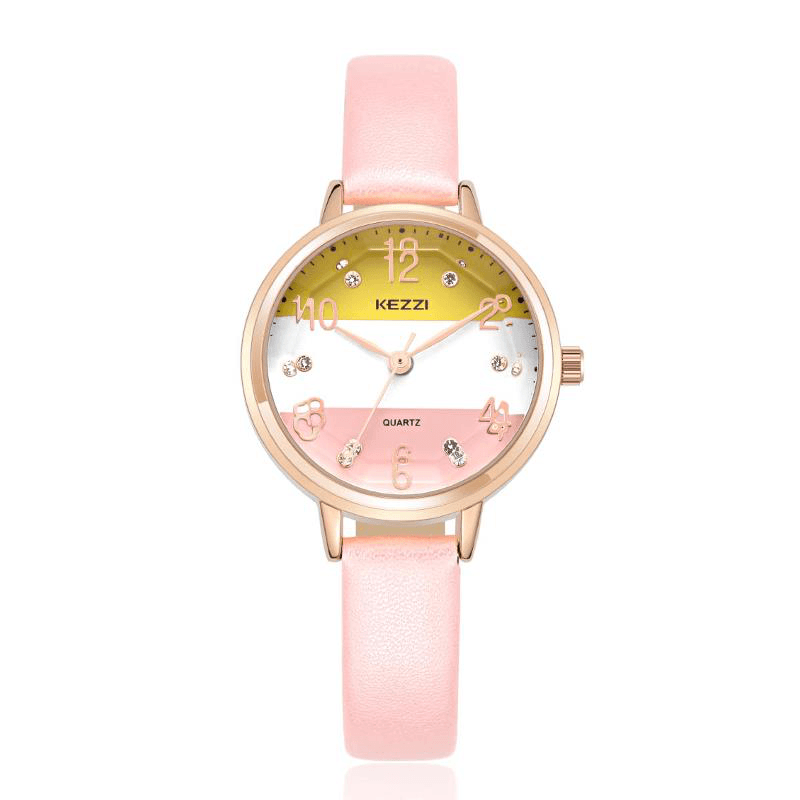 Fashion Women Quartz Watch Casual Ladies Rhinestones Wrist Watch - MRSLM