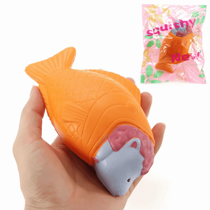 Squishy Fish Sheep Bread Cake 15Cm Slow Rising with Packaging Collection Gift Decor Soft Toy - MRSLM