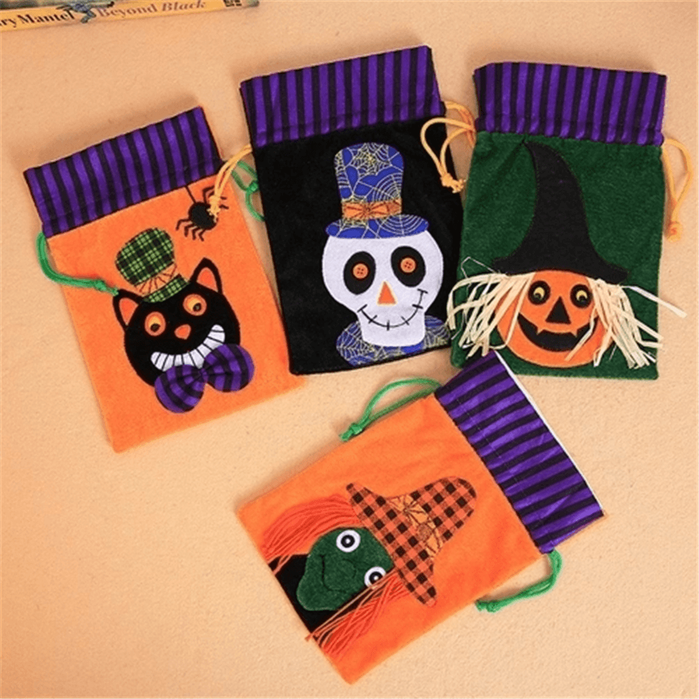 Halloween Children Chocolate Candy Packaging Bag Velvet Gift Bag - MRSLM