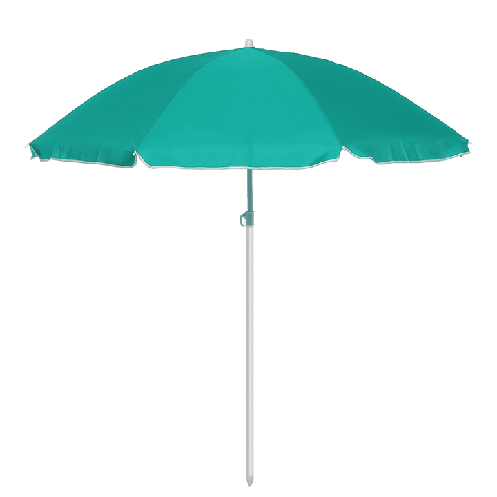 1.8M 8 Ribs Steel Poles Beach Umbrella Adjustable Garden Patio Parasol Sunshade - MRSLM