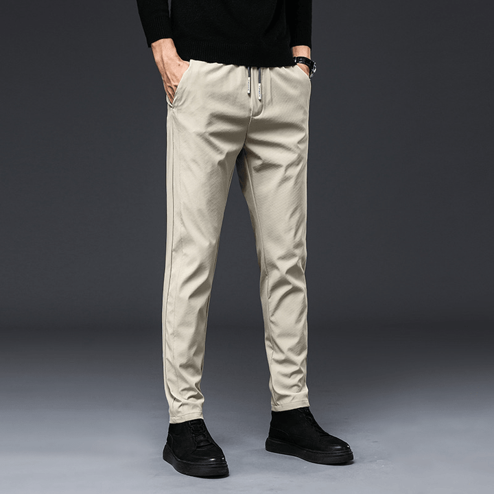 Men'S Casual Pants Stretch Slim Fit All-Match Men'S Wear-Free - MRSLM