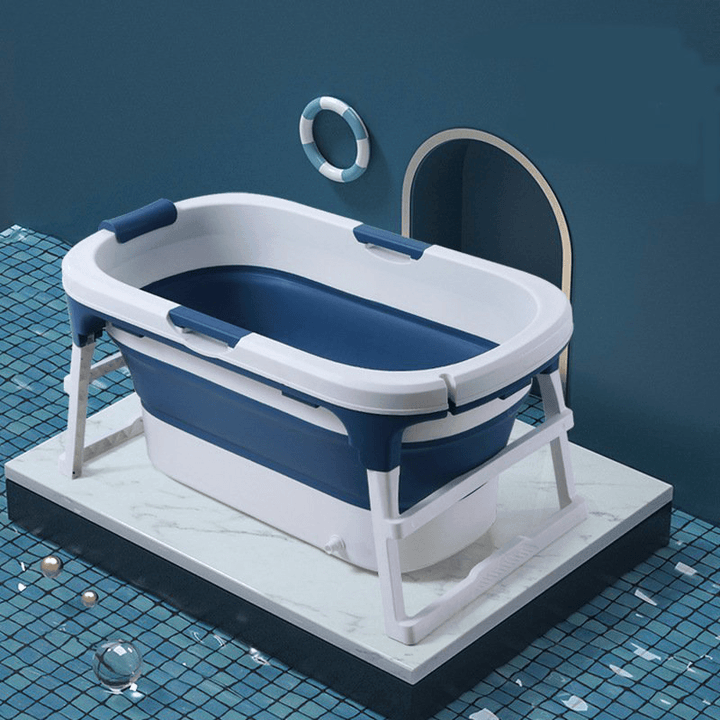 111*63*55Cm Large Deep Folding Bath Tub Adults Bath Tub Children Bath Tub with Lid - MRSLM