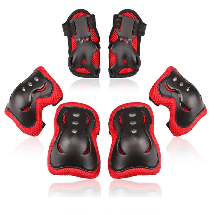 6Pcs Kids Knee Elbow Pads Children Wrist Guards Skateboard Protective Gear - MRSLM