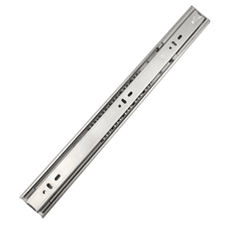 Cabinet Damping Slide Rail Three-Section Rail Thickened Stainless Steel Slide Rail Guide Drawer Buffer Mute Slide Side - MRSLM