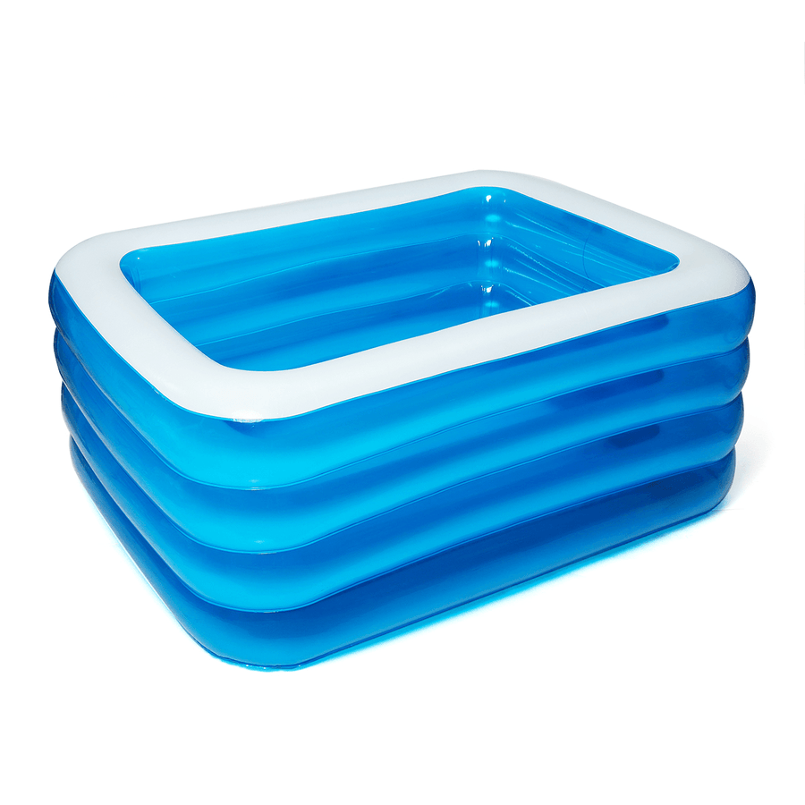 PVC 3/4 Layers Inflatable Swimming Pool Camping Garden Ground Pool - MRSLM