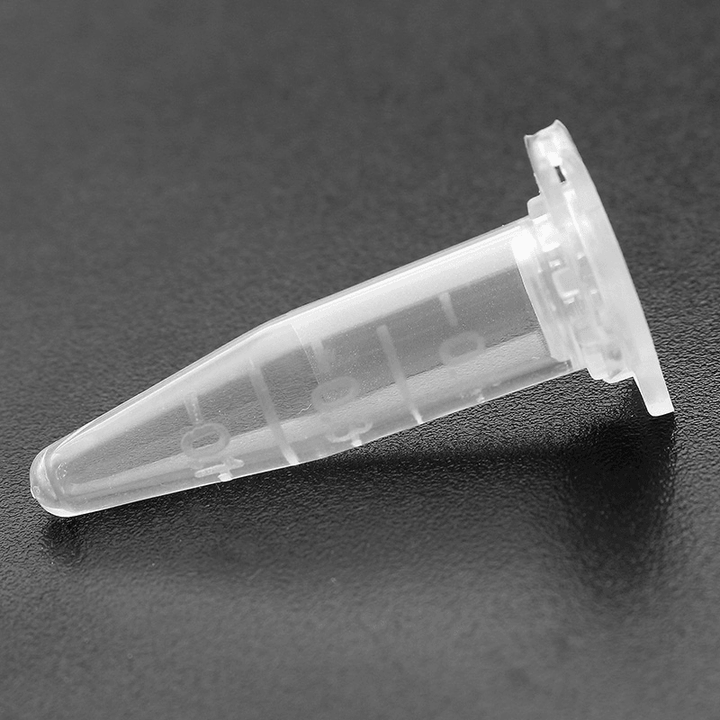 100Pcs 0.5Ml Centrifuge Tube Clear Polypropylene Graduated EP Tube Anticoagulation - MRSLM