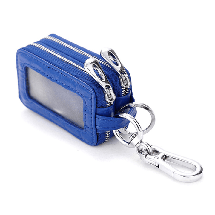 Genuine Leather Key Case Crocodile Pattern Car Key Holder Key Bag for Women Men - MRSLM