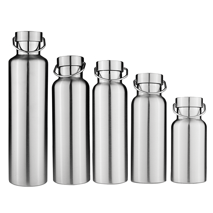 Stainless Steel Thermos Double Wall Vacuum Insulated Water Bottle Stainless Cap - MRSLM