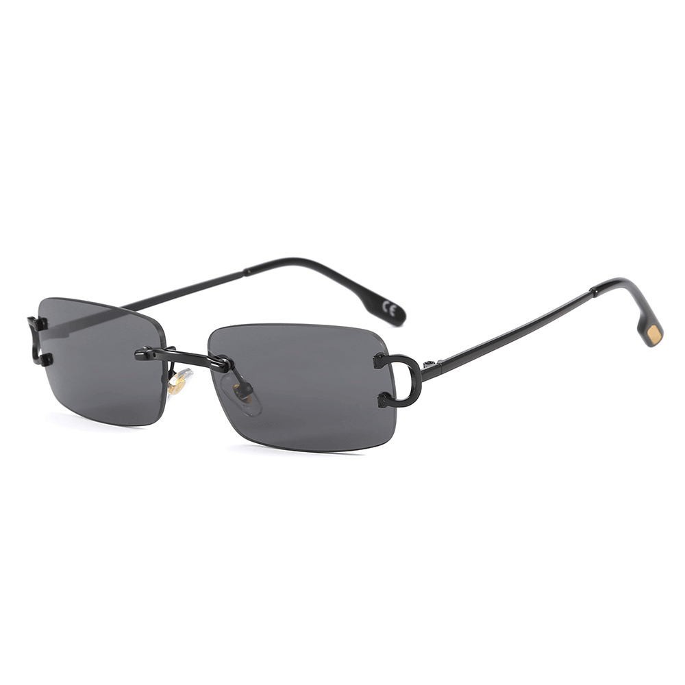 Square Rimless Cut-Edge Sunglasses, Sunglasses and Personality Glasses - MRSLM