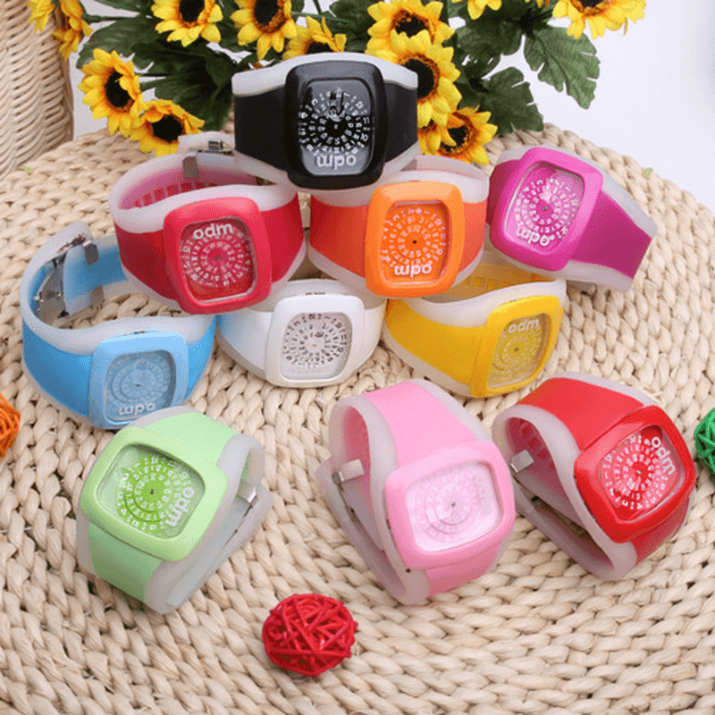 10 Colors ODM Sport Silica Gel Strap Wrist Watch Unisex - MRSLM