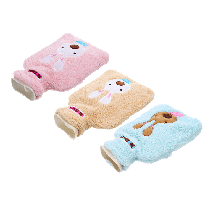 34X22Cm Portable Hot Water Bottle Bag Creative Cute Cartoon Rabbit Hand Warmer - MRSLM