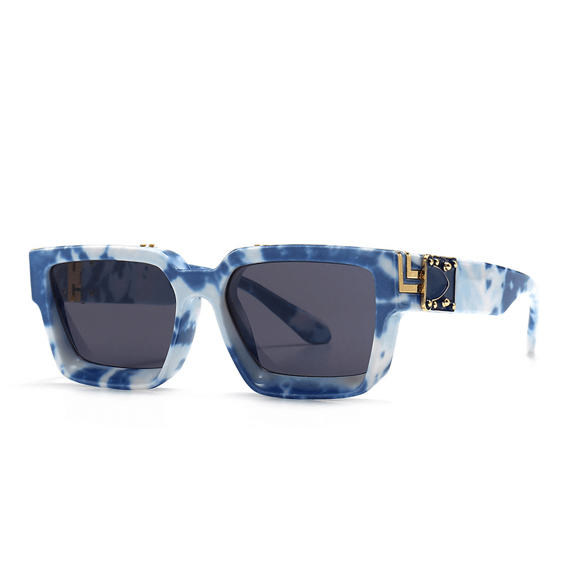 Retro Model Catwalk Cloud Print Sunglasses - MRSLM