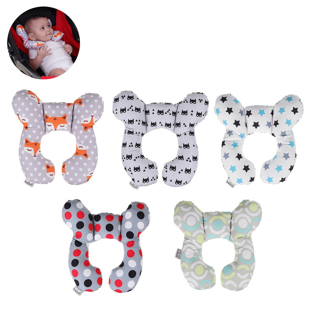 Cotton U-Shaped Pillow Baby Stroller Car Seat Cushion Pad Comfortable Breathable Kids Body Support Pillow Mat Outdoor Travel - MRSLM