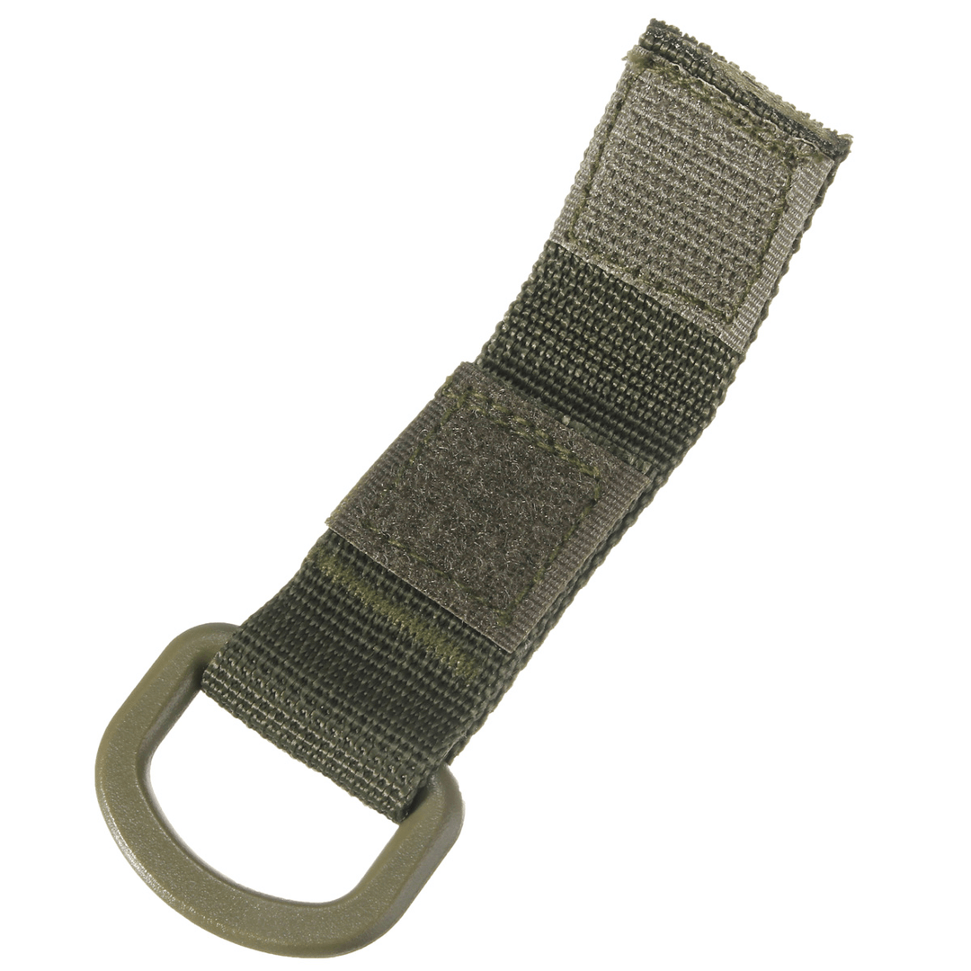 Military Tactical Carabiner Nylon Strap Buckle Hook Belt Hanging Keychain D-Shaped Ring Molle System - MRSLM